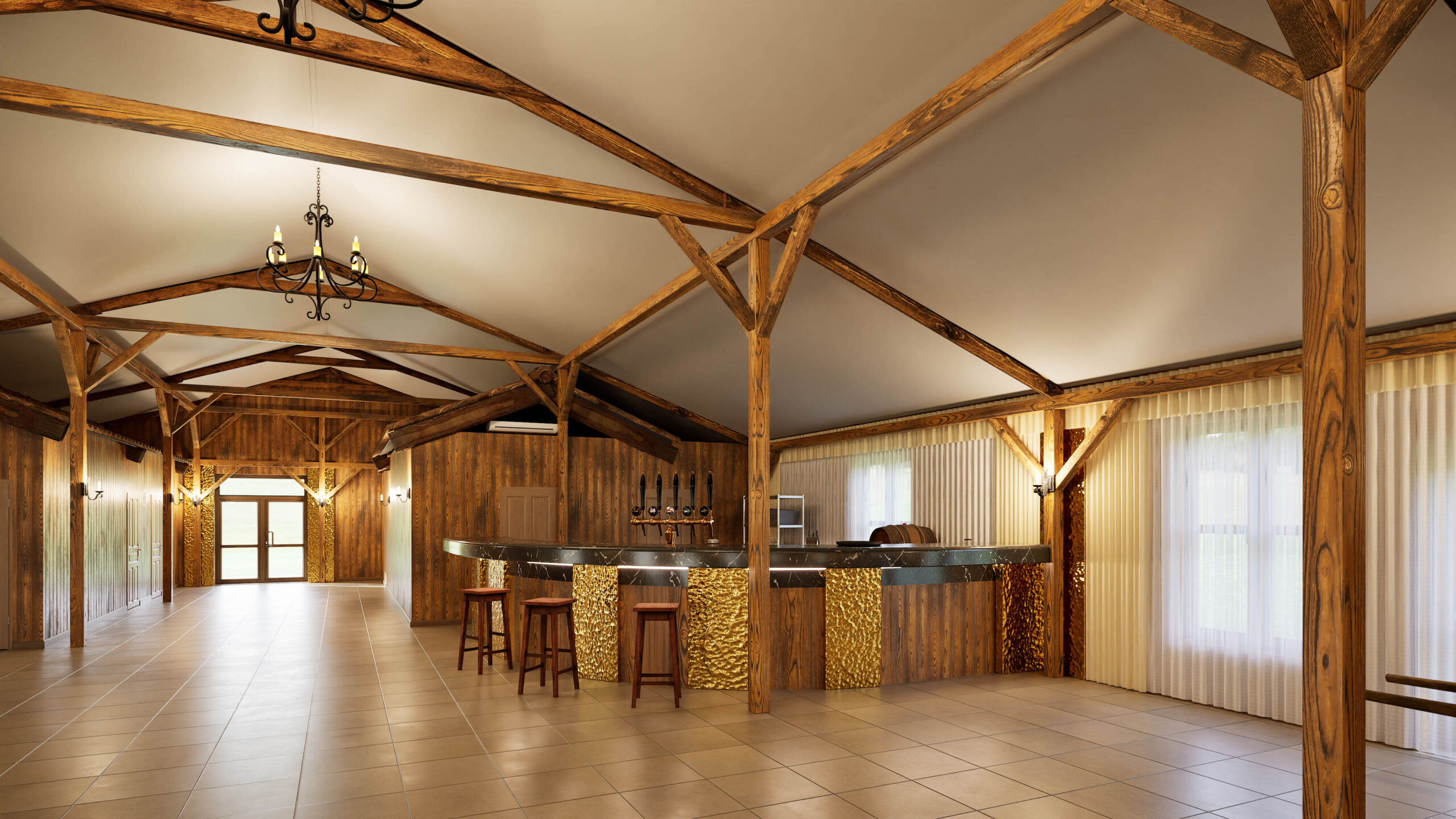 Barn Wedding Hall Interior