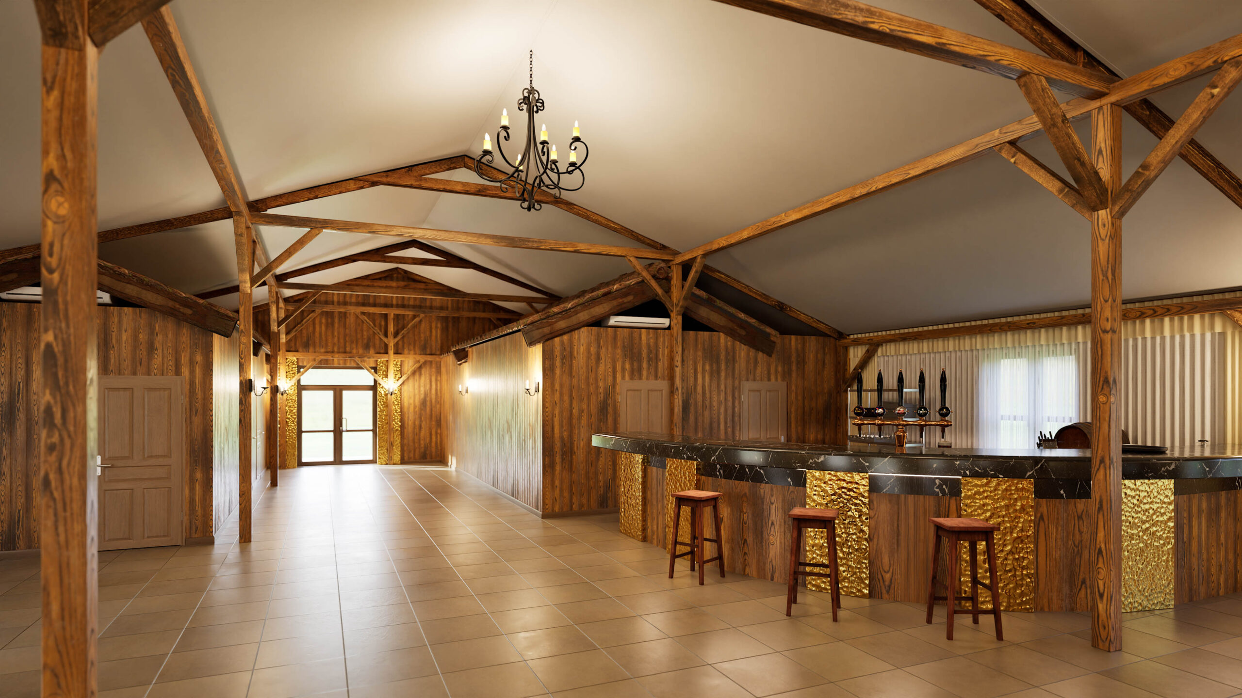 Barn Wedding Hall Interior
