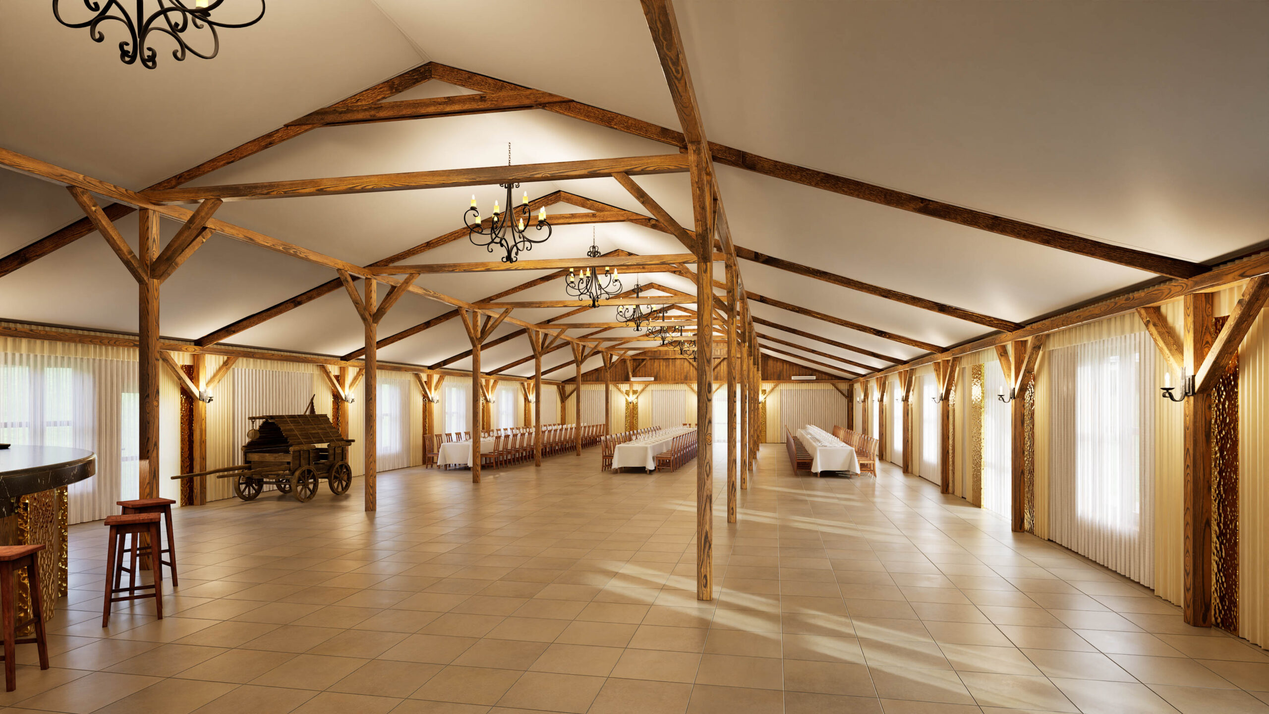 Barn Wedding Hall Interior